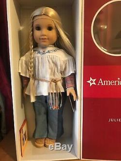 American Girl Doll Julie WithMeet Outfit First Edison + Book -New- in Box