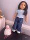 American Girl Doll Just Like You Dark Brown/Black Hair & Dark Brown Eyes BUNDLE