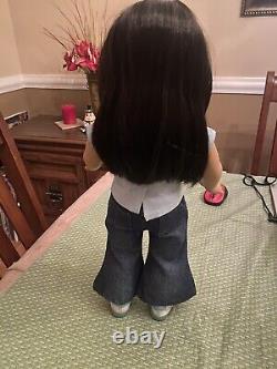 American Girl Doll Just Like You Dark Brown/Black Hair & Dark Brown Eyes BUNDLE