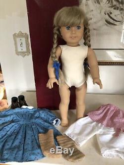 American Girl Doll KIRSTEN White Body Deep Blue Eyes! Pleasant Company In BOX