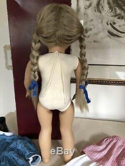 American Girl Doll KIRSTEN White Body Deep Blue Eyes! Pleasant Company In BOX