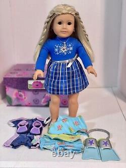 American Girl Doll Kailey withAG New Holiday Outfit, Book & 2 AG Outfits