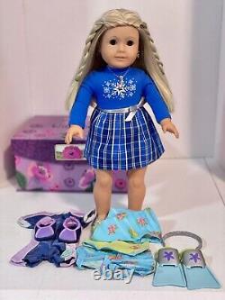 American Girl Doll Kailey withAG New Holiday Outfit, Book & 2 AG Outfits