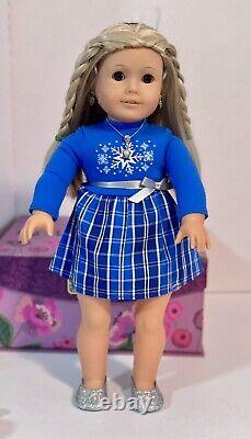 American Girl Doll Kailey withAG New Holiday Outfit, Book & 2 AG Outfits