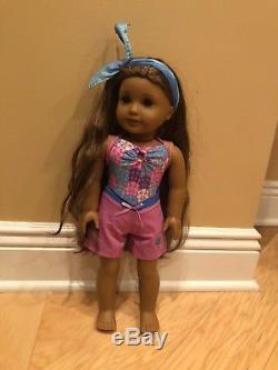 American Girl Doll Kanani + Accessories, Paddle board Set, Pjs and Ocean Outfit