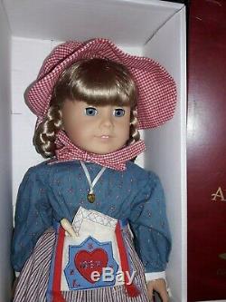 American Girl Doll Kirsten Larson 18 inces tall in box with book and accessorie