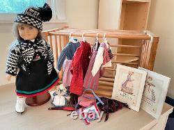 American Girl Doll- Kirsten (retired) Stand, 4 Outfits, Accessories & 2 Books