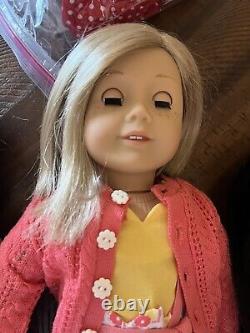 American Girl Doll Kit Kittredge Blonde Blue Eyes Lot GOOD DEAL