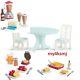 American Girl Doll Kitchen FOOD Dining TABLE SET + 3 FOOD SETS Waffle Breakfast