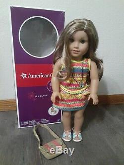 American Girl Doll Lea With Box And Meet Outfit Used