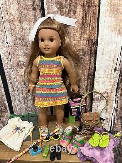 American Girl Doll Leah Girl Of The Year 2016 Lea Clark 18 + Accessories LOT