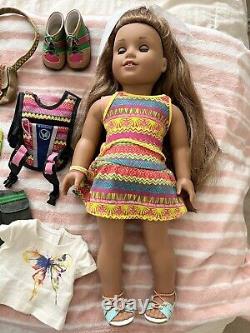 American Girl Doll Leah Girl Of The Year 2016 Lea Clark 18 + Accessories LOT