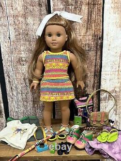 American Girl Doll Leah Girl Of The Year 2016 Lea Clark 18 + Accessories LOT