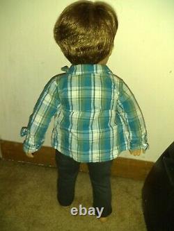 American Girl Doll Logan Everett (slight damage to 1 spot on hair, 2 face marks)