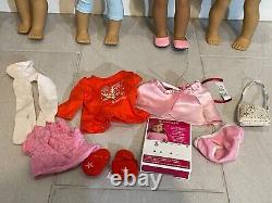 American Girl Doll Lot 5 doll with outfits + accessories pictured