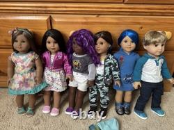 American Girl Doll Lot Kanani, Truly Me #69, #74, #89, #90, #91 Mint