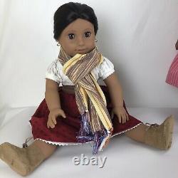 American Girl Doll Lot Of 4 Samantha, Felicity, Addy & Josefina 18 Inches