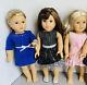 American Girl Doll Lot, Tenney, Caroline. Grace Thomas Lot Of Three Dolls