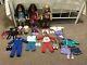 American Girl Doll Lot of Three with Clothing and Accessories