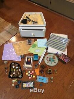 American Girl Doll Molly Lot Furniture, Accessories, Pets, clothes, IlLuma Room