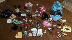 American Girl Doll Molly Lot Furniture, Accessories, Pets, clothes, IlLuma Room