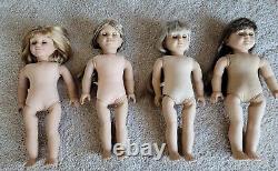 American Girl Doll Nellie Molly Kirsten JLY Pleasant Company Read TLC Lot Of 4