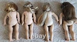American Girl Doll Nellie Molly Kirsten JLY Pleasant Company Read TLC Lot Of 4