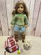 American Girl Doll Nicky with cute dog, hiking backpack & Camp Chilling Outfit