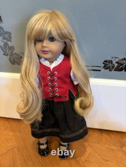American Girl Doll OOAK BLONDE HAIR, BLUE EYES Custom
