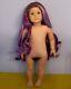 American Girl Doll OOAK Custom Brown & Purple Hair, Blue Eyes, Classic Mold