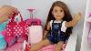 American Girl Doll Packing Her Suitcase For A Sleepover