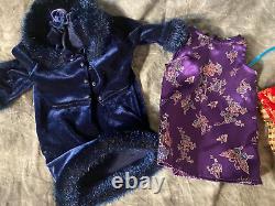 American Girl Doll Pleasant Company Josefina With Trunk & Tagged Outfits HUGE LOT