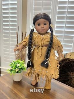 American Girl Doll Pleasant Company Kaya Doll 18 Wolf Pet Fire Place And Misc