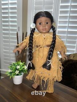 American Girl Doll Pleasant Company Kaya Doll 18 Wolf Pet Fire Place And Misc