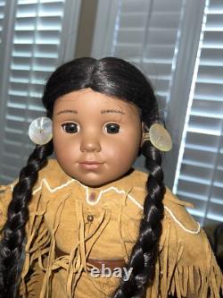 American Girl Doll Pleasant Company Kaya Doll 18 Wolf Pet Fire Place And Misc