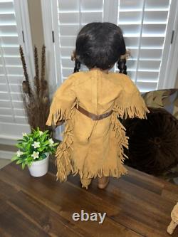 American Girl Doll Pleasant Company Kaya Doll 18 Wolf Pet Fire Place And Misc
