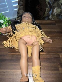 American Girl Doll Pleasant Company Kaya Doll 18 Wolf Pet Fire Place And Misc