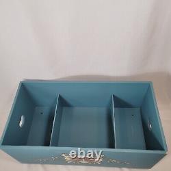 American Girl Doll Pleasant Company Kirsten's Blue Trunk Wooden Storage Chest