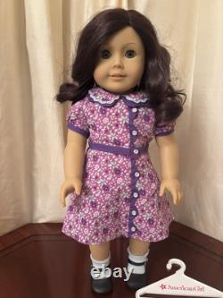 American Girl Doll RUTHIE SMITHENS With Meet Outfit and Book Pajamas Slippers