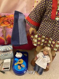 American Girl Doll Retired Julie With Bed & Accessories
