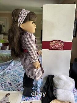 American Girl Doll Samantha Tan Body Pleasant Company, book & accessories