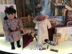 American Girl Doll Samantha Travel Duster Parasol Scarf Stereoscope Book Set