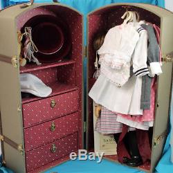 American Girl Doll, Samantha's Steamer Trunk with White Body Doll & Extras Pleas