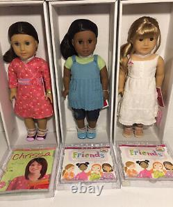 American Girl Doll Sonali, Gwen & Chrissa Lot NRFB