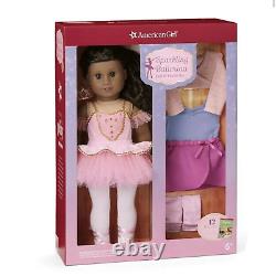 American Girl Doll Sparkling Ballerina Doll and Outfit Set Dark Skin Black Hair