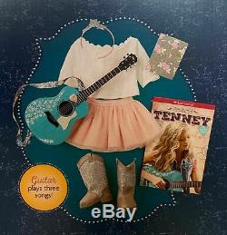 American Girl Doll Tenney Grant & Spotlight outfit & Accessories Guitar NEW