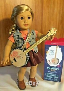 American Girl Doll Tenney Grant and Banjo with Box