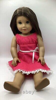 American Girl Doll Truly Me #39 Blue Eyes Light Skin Caramel Brown Hair Dress