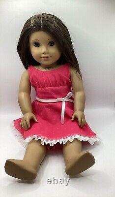 American Girl Doll Truly Me #39 Blue Eyes Light Skin Caramel Brown Hair Dress