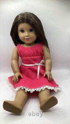 American Girl Doll Truly Me #39 Blue Eyes Light Skin Caramel Brown Hair Dress